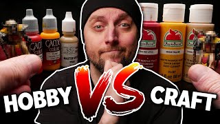 Hobby Paints Better than Craft Paints for Miniatures [upl. by Camilo]