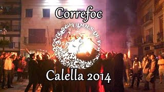 Udols de Foc Correfoc Calella de Mar 2014 [upl. by Oicnevuj]