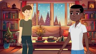 English Cartoon Video  Two best friend book Conversation  english Subtitles  Cartoon Background [upl. by Asilanom]