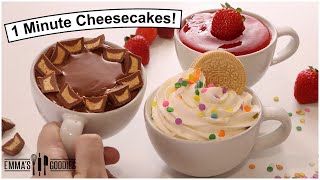 1 Minute CHEESECAKES  Treats for ONE to Satisfy Any Craving [upl. by Fairweather]