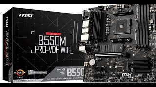 MSİ B550M PRO VDH WİFİ ANAKART  KUTU AÇILIMI [upl. by Brandice614]