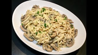 LES LINGUINE À LA CRÈME ET AUX CHAMPIGNONS [upl. by Kalfas]