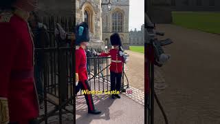 THE GUARDS AT WINDSOR CASTLE IN ACTION 💂🏻🇬🇧 [upl. by Mide]