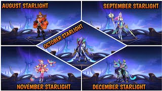 ALL UPCOMING STARLIGHT SKINS IN 2024 AND REVAMPED HANZO GAMEPLAY IN MOBILE LEGENDS •• MLBB [upl. by Aruat]