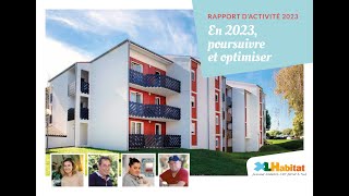 Les chiffres clés du rapport dactivité 2023 dXLHabitat [upl. by Sedaiuqlem]