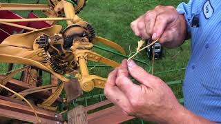 Threading the Knotter  Massey Harris Binder No16 [upl. by Vidal]