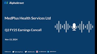 MedPlus Health Services Ltd Q2 FY202425 Earnings Conference Call [upl. by Roleat]