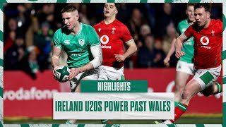 Highlights Ireland U20s Six Try Win Against Wales [upl. by Lillith]