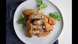 Crispy Ginger Lime Chicken Wings AIP Keto Paleo [upl. by Deadman]