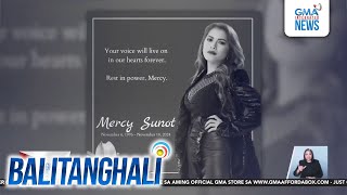 Isa sa mga vocalist ng bandang Aegis na si Mercy Sunot pumanaw dahil sa cancer  Balitanghali [upl. by Streetman983]