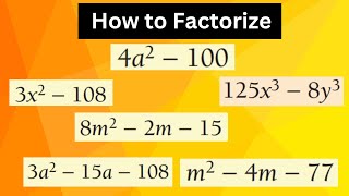 Factoring Algebraic Expressions A Guide for Class 8 amp 9 [upl. by Neelrihs]