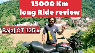 Bajaj CT 125 x review bajajct125x bajajct125xlongride [upl. by Nogas]