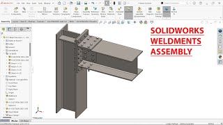 SolidWorks Weldments Tutorial H Beam Structure [upl. by Willms]