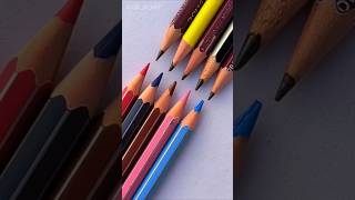 🤔Which colour is the best❓👍 PENCIL VS PENCIL COLOUR😱art drawing challenge shortstrending [upl. by Susy]