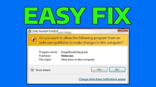 How To Disable Do You Want to Allow the Following Program in Windows [upl. by Annairb284]