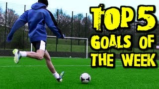 TOP 5 GOALS of the WEEK 37 ⚽ 2012  Best YouTube Free Kicks amp Shots [upl. by Aerdnua]