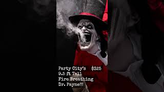 Dr Payne The 95 ft fire breather from Party City halloween partycity clown [upl. by Patrica]