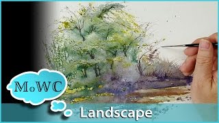 How to Paint a Spontaneous Watercolor Landscape – quotAccidental Paintingquot [upl. by Floria597]