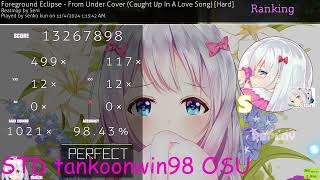 umiko kun godmode on Forground Eclipse  From Under Cover Caught up In A Love Song Hard FC [upl. by Lasiaf478]