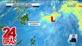 Lagay ng panahon ngayong weekend at update sa LPA sa Mindanao  24 Oras [upl. by Eniamahs]