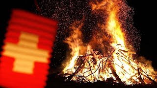 1 August 2017 Höhenfeuer mit Feuerwerk [upl. by Semmes479]