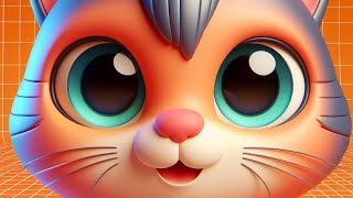 Le chaton aux grands yeux veut chanter  Comptines pour enfants [upl. by Whittaker]