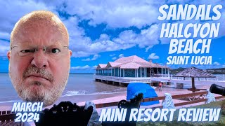 DAY TRIP to SANDALS Halcyon Beach SMALL Resort BIG Price Tag [upl. by Etireugram448]