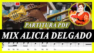 🎺MIX ALICIA DELGADO HUAYNO para Trompeta  Notas y Partitura en PDF GRATIS 🎺 Clarinete  Saxo Tenor [upl. by Akeihsal]