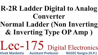 R2R Ladder Digital to Analog Converter [upl. by Dulcinea688]