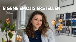 endlich EIGENE EMOJIS erstellen🥹 Tutorial ios  Hannah Helena [upl. by Rosati]