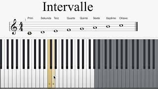 Was sind Intervalle Einfach in 2 Minuten erklärt für 5 und 6 Klasse [upl. by Annodam596]