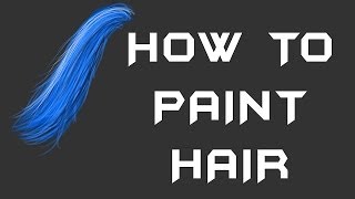 2 ways to paint Hair Photoshop Digital Painting Tutorial HD 1080p [upl. by Seiber]