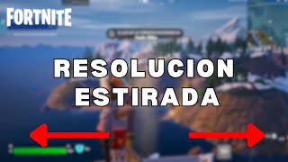 Como Poner RESOLUCION ESTIRADA en FORTNITE 2024 [upl. by Eanrahc]