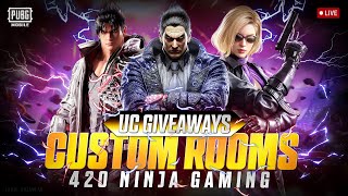 420 NINJA GAMING PUBG MOBILE LIVE  CUSTOM ROOM WIN RP GIVE A WAY  ROAD TO 2k [upl. by Emor]