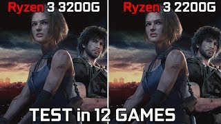 Ryzen 3 3200G vs Ryzen 3 2200G Test in 12 Games [upl. by Diahann]