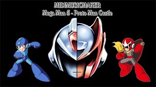 Mega Man 5  Proto Man Castle Darkman Castle MidiMusicMaker [upl. by Atiloj49]