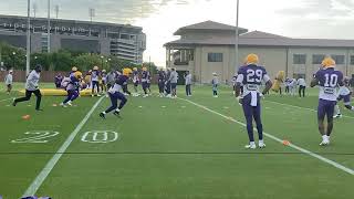 LSU cornerbacks in footwork drill on third day of 2023 spring practice [upl. by Emanuel]