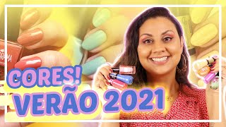 Tendências CORES DE ESMALTES DO VERÃO 2021 PANTONE  Vício de Menina [upl. by Yanehc417]