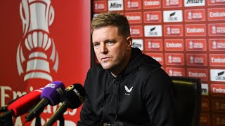 PRESS CONFERENCE  Eddie Howe preMan City A FA Cup QuarterFinal [upl. by Ater235]