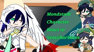 ೀ Mondstadt Character React To VentiBarbatos ೀShort⋆ ˚｡⋆୨♡୧⋆ ˚｡⋆ [upl. by Levine]