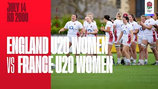 LIVE  England U20 Women v France U20 Women  Six Nations Summer Series  Italy [upl. by Lumbye]