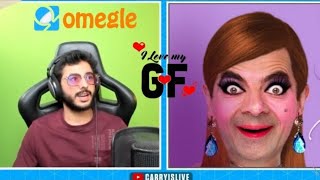 Carryminati Omegle Funny Girlfriend Vs Skeleton Rost [upl. by Laddie935]