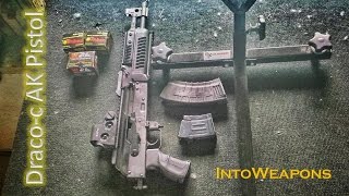 Draco AK Pistol  AKARS  Eotech Red Dot Gun Range Test [upl. by Ellenrad]