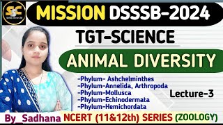 Animal diversity  DSSSB TGT Natural Science  Based on new Syllabus dsssbtgtdsssbtgtexam [upl. by Terris]