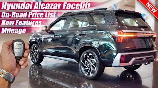 Hyundai Alcazar Facelift 2024 On Road Price List Mileage New Features [upl. by Chappie]