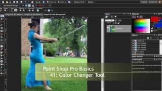 Paint Shop Pro Basics 41 Tools  Color Changer [upl. by Jasmin]