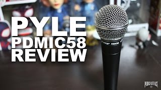 Pyle PDMIC58 Dynamic Microphone Review  Test [upl. by Noirred]