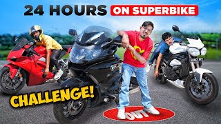 24 Hours Challenge on Superbike  अब हम 24 घंटे इस से नीचे नहीं उतर सकते😱 [upl. by Dylana770]