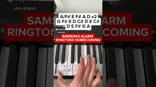 Samsung Homecoming Ringtone  EASY Piano Tutorial samsung ringtone homecoming piano [upl. by Grodin]