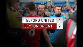 HIGHLIGHTS AFC Telford United 12 Leyton Orient [upl. by Atilamrac]